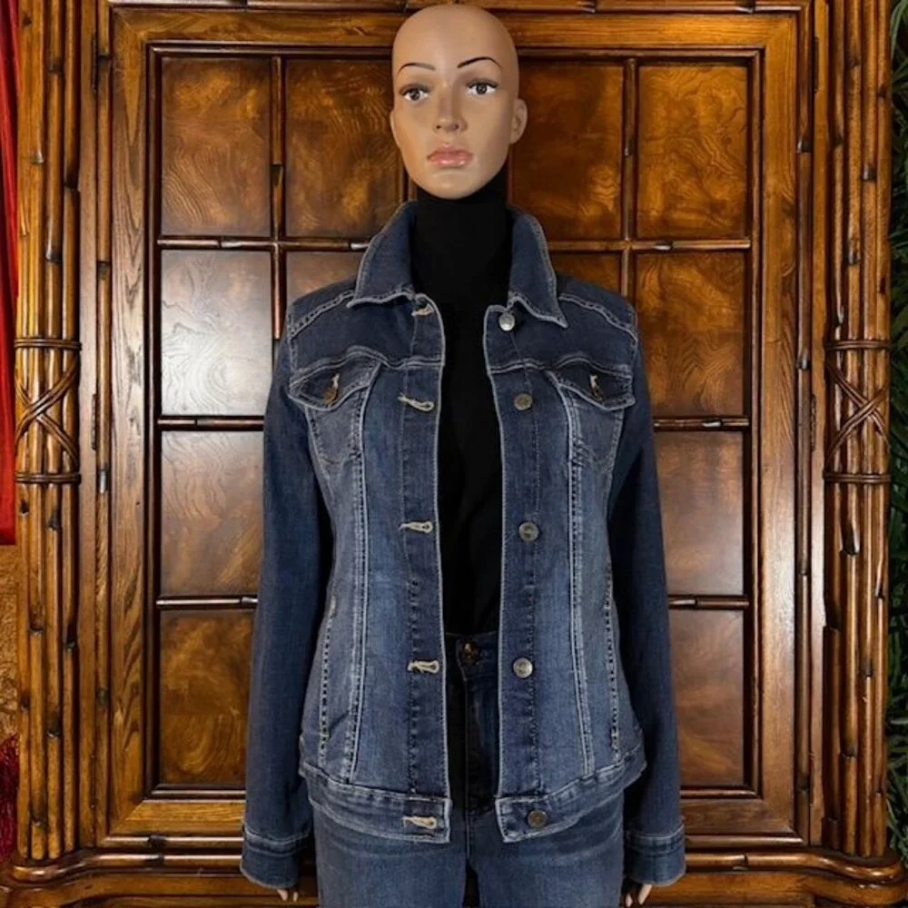 Riders by Lee Indigo Stretch Denim Jacket - Picture 2 of 14